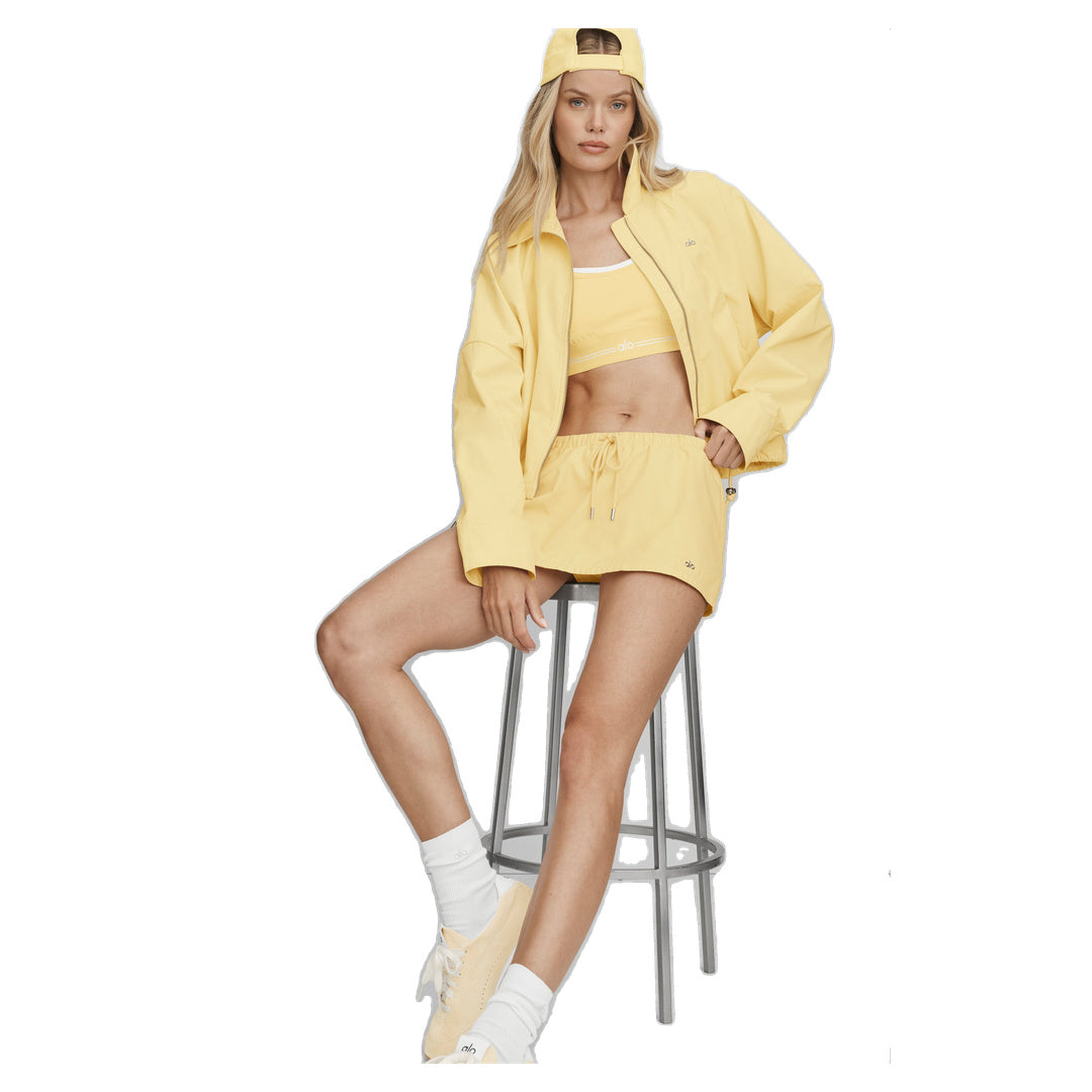 ALO Best Bet Full Zip Jacket - Warm Butter