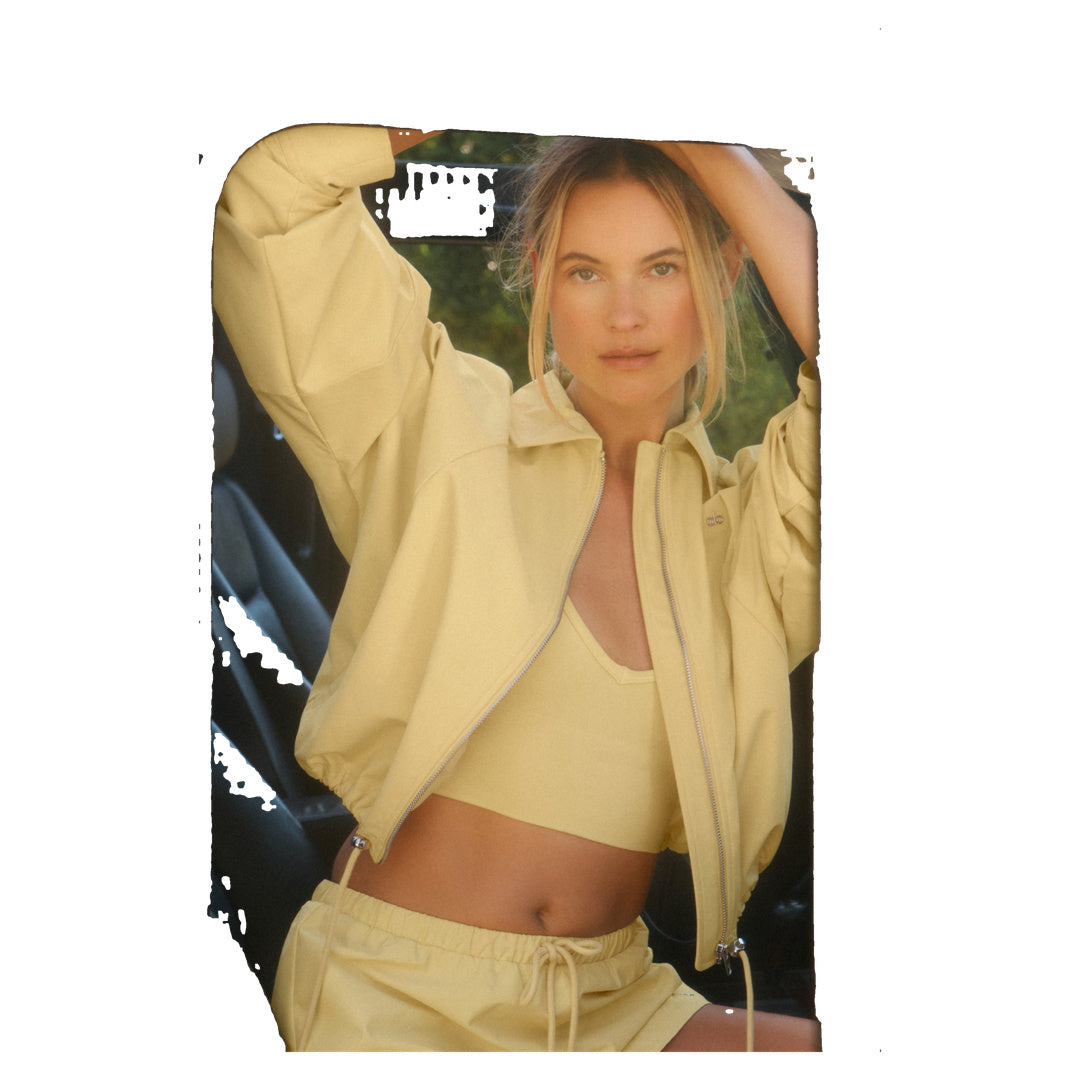 ALO Best Bet Full Zip Jacket - Warm Butter