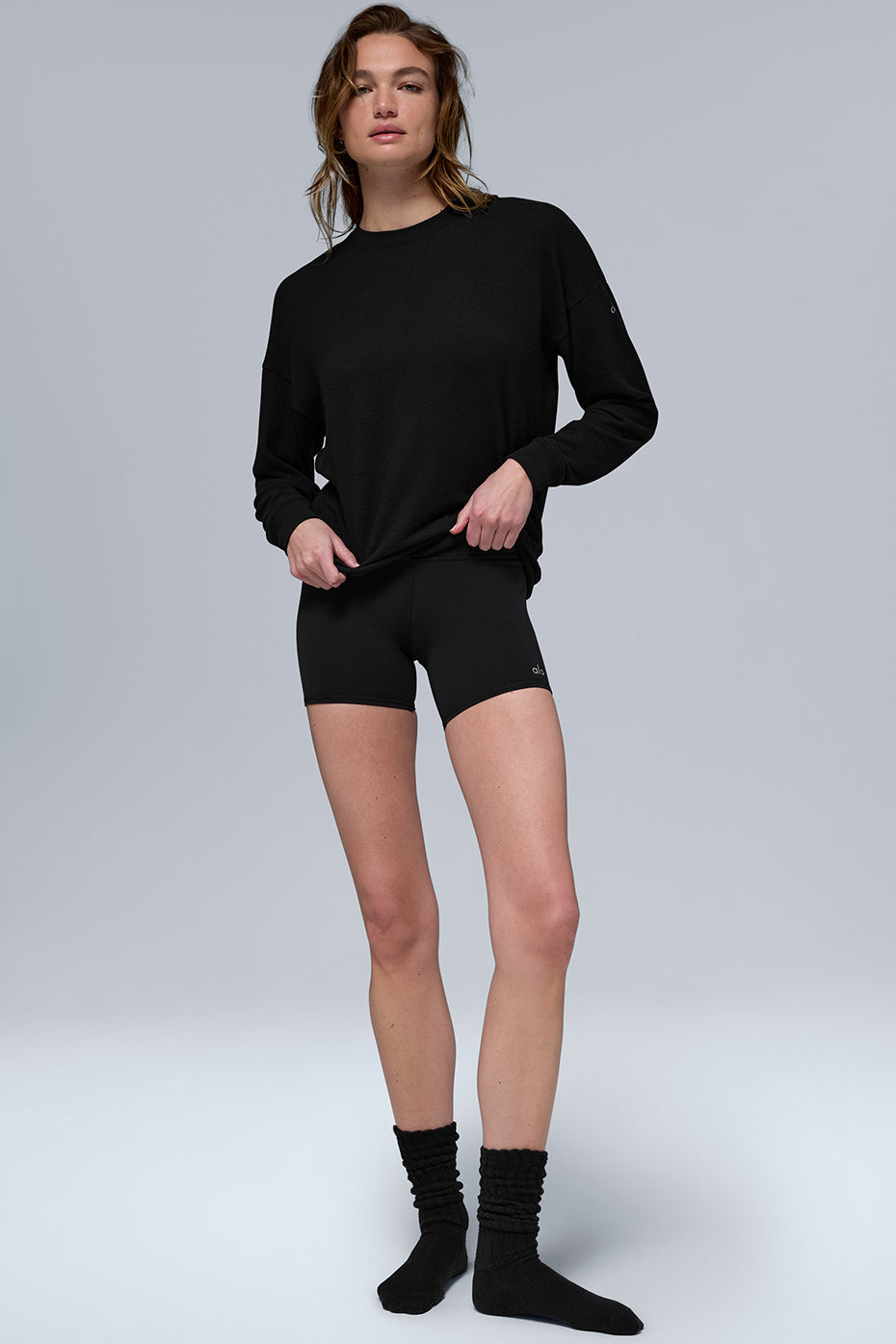 alo Soho Pullover - Black