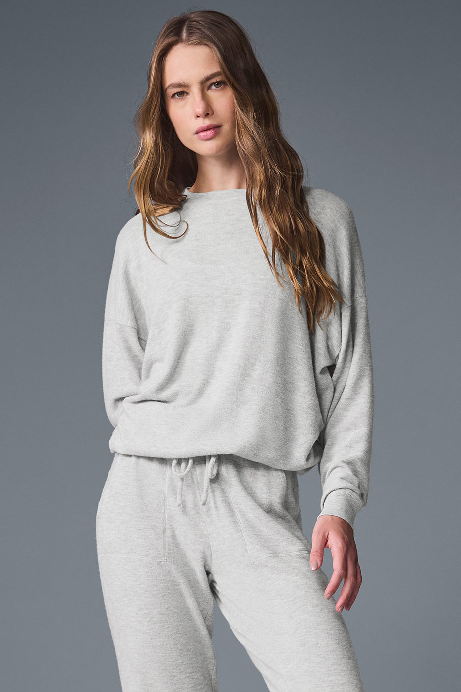 alo Soho Pullover - Athletic Heather Grey