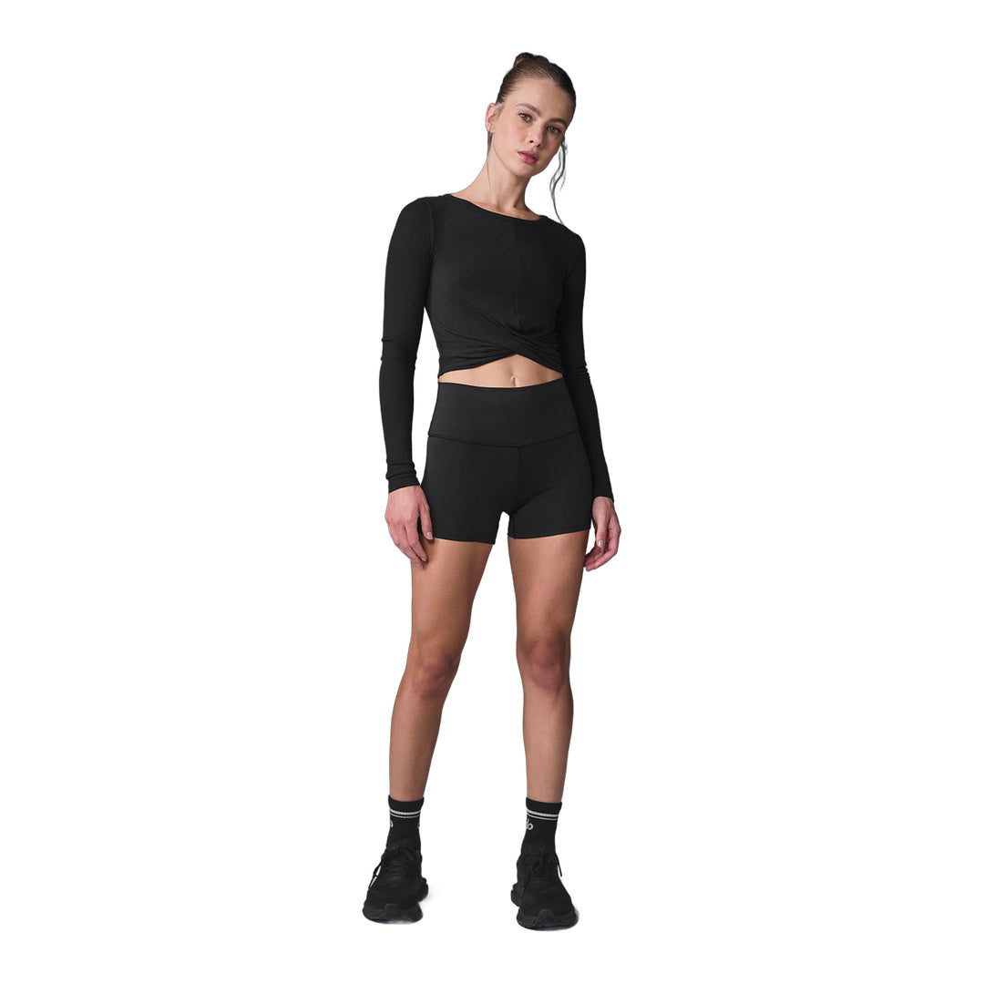 alo Cover Long Sleeve Top - Black