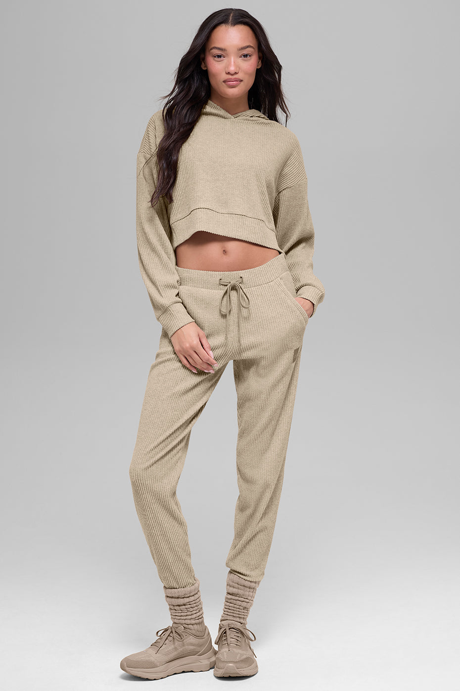 alo Muse Hoodie - Gravel Heather