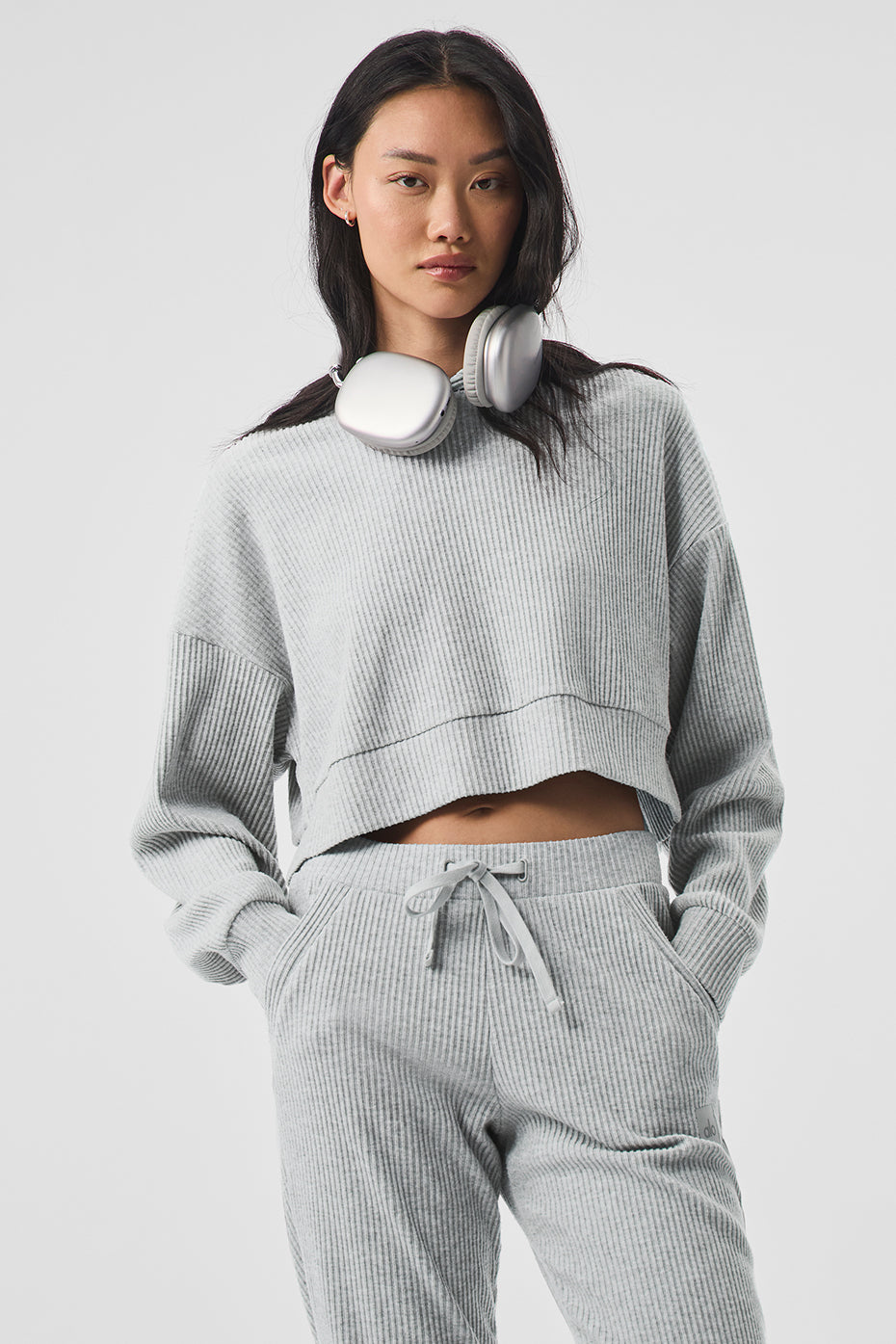 alo Muse Hoodie - Athletic Heather Grey