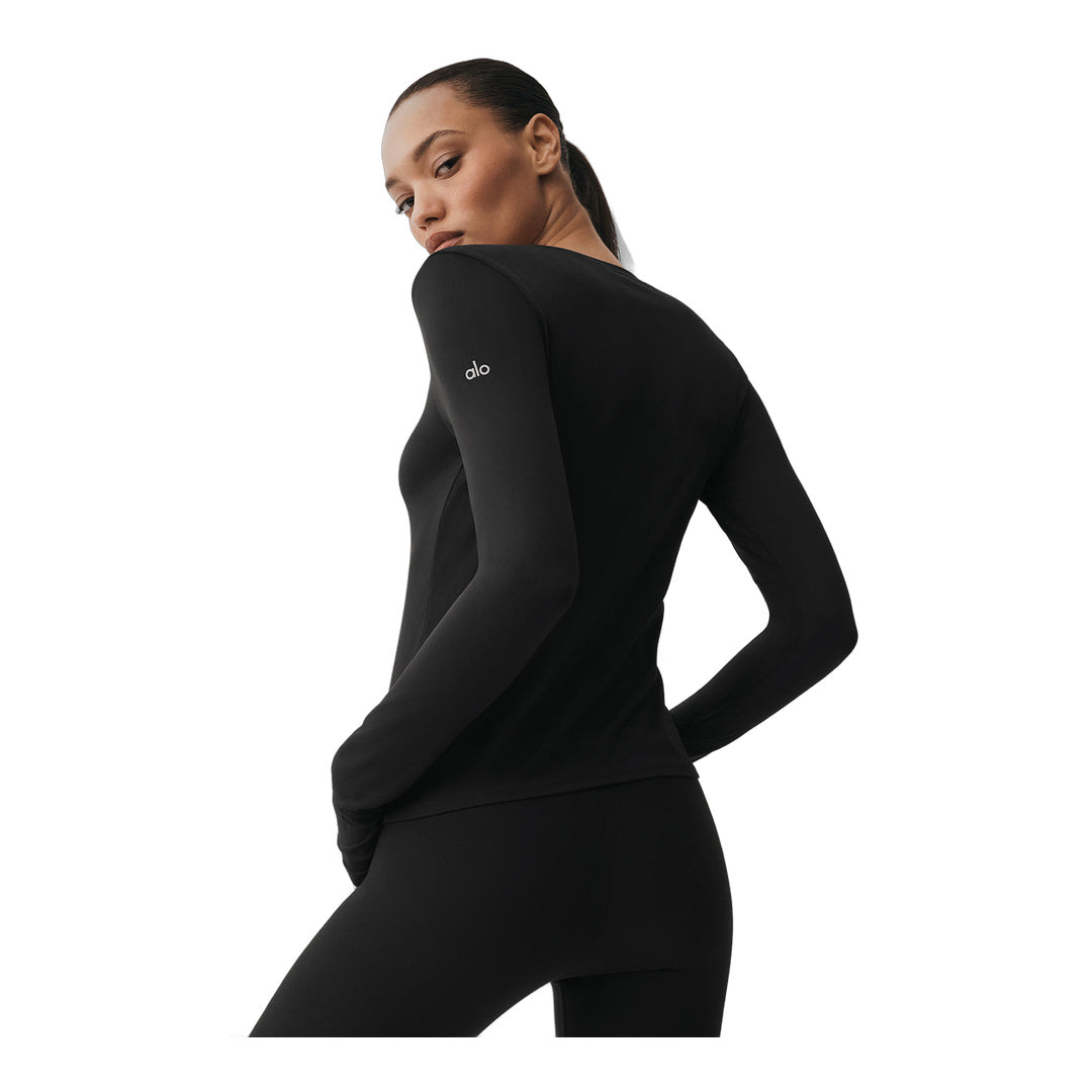 alo Alosoft Finesse Long Sleeve - Black