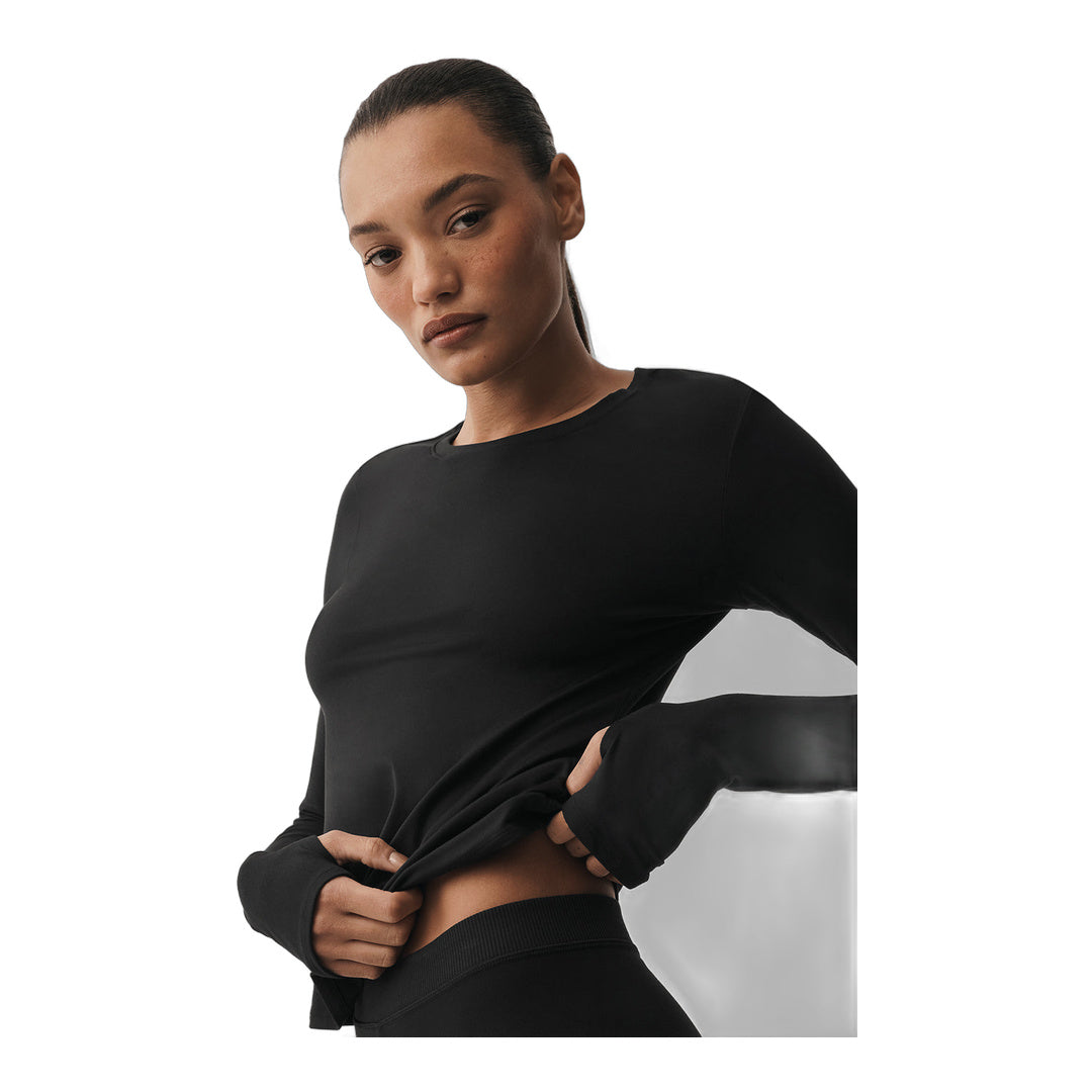 alo Alosoft Finesse Long Sleeve - Black