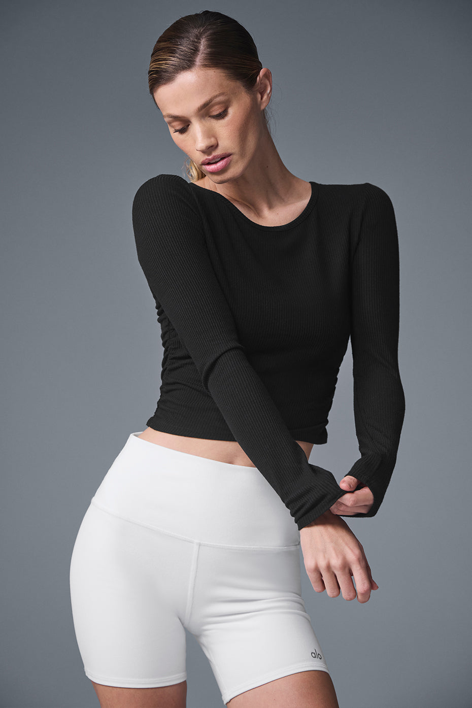 alo Gather Long Sleeve - Black