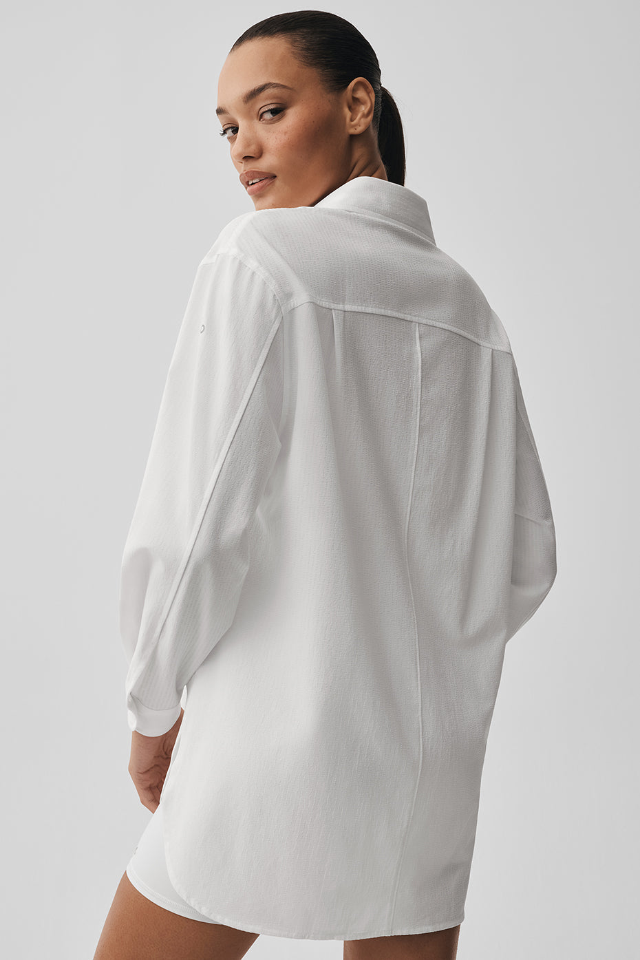 alo Dreamscape Button Down Long Sleeve - White
