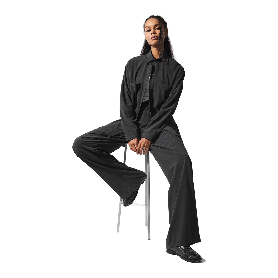 alo Dreamscape Button Down Long Sleeve - Black