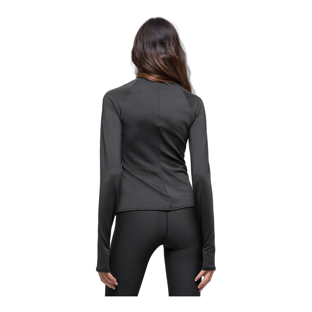 alo Airlift Winter Warm 1/4 Zip Long Sleeve - Black