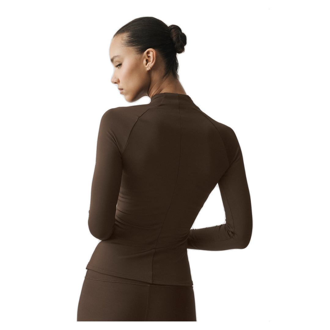 ALO Airlift Winter Warm 1/4 Zip Long Sleeve - Espresso