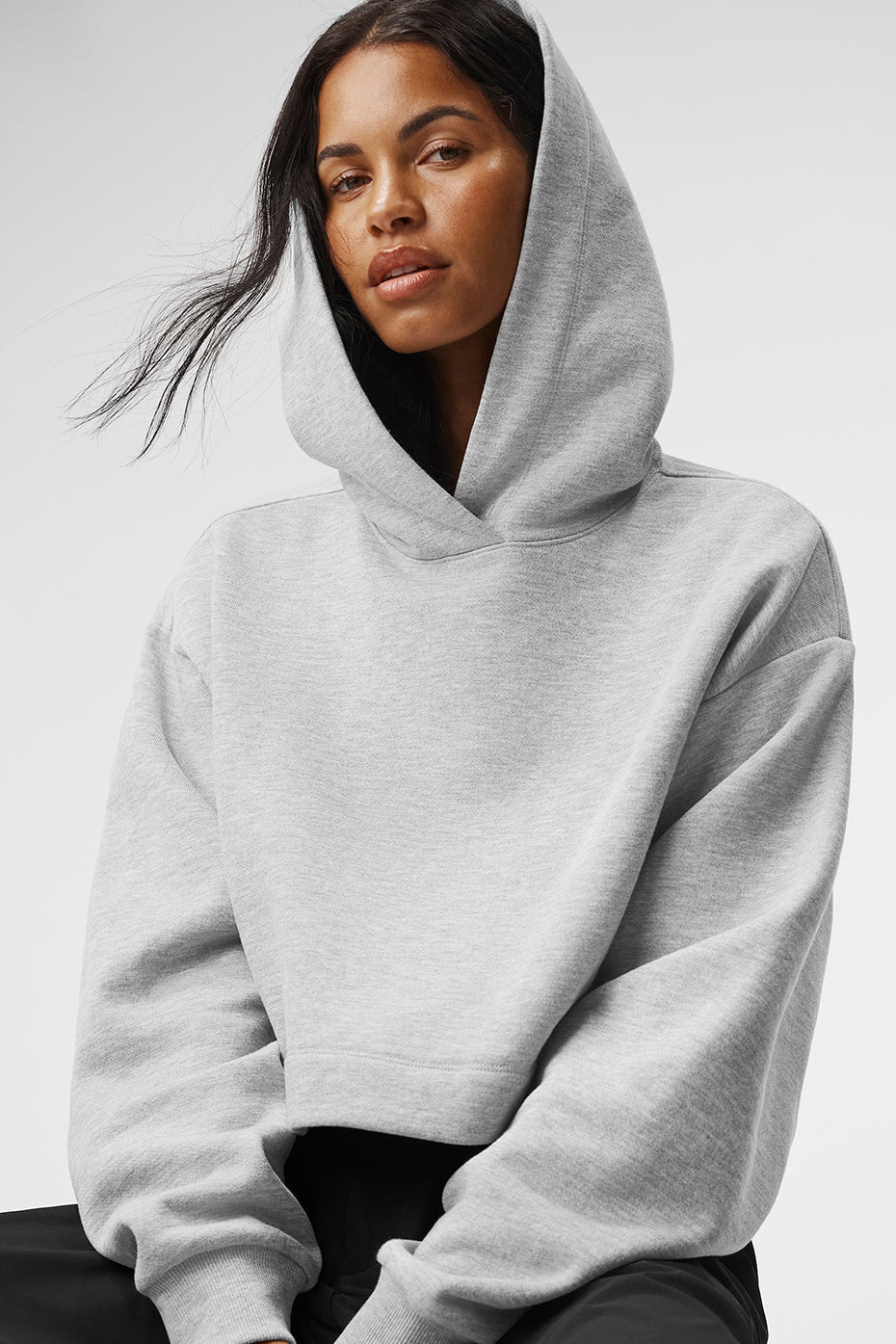 alo Bae Hoodie - Athletic Heather Grey