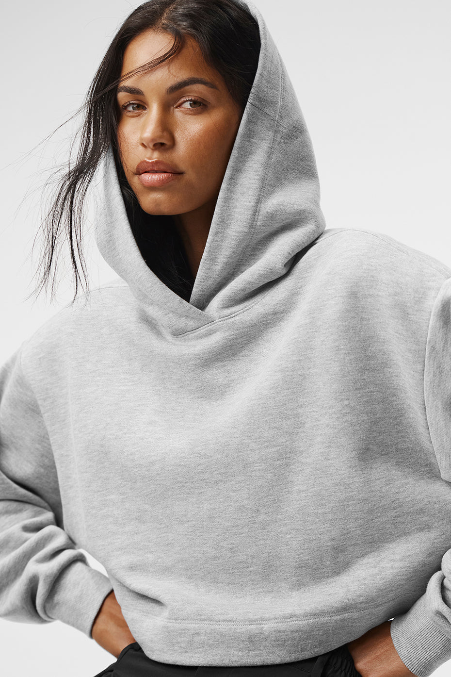 alo Bae Hoodie - Athletic Heather Grey