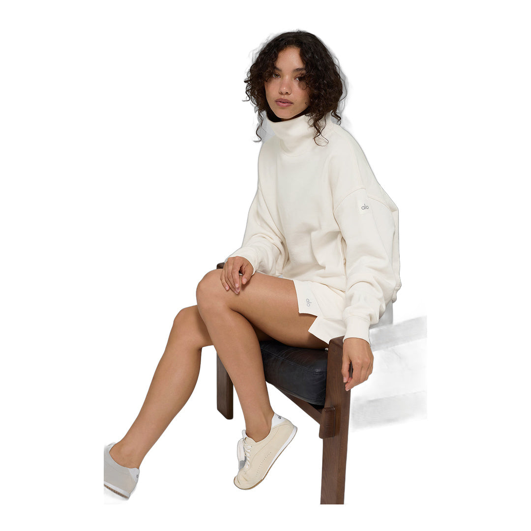 alo Hazy Mock Neck Pullover - Ivory