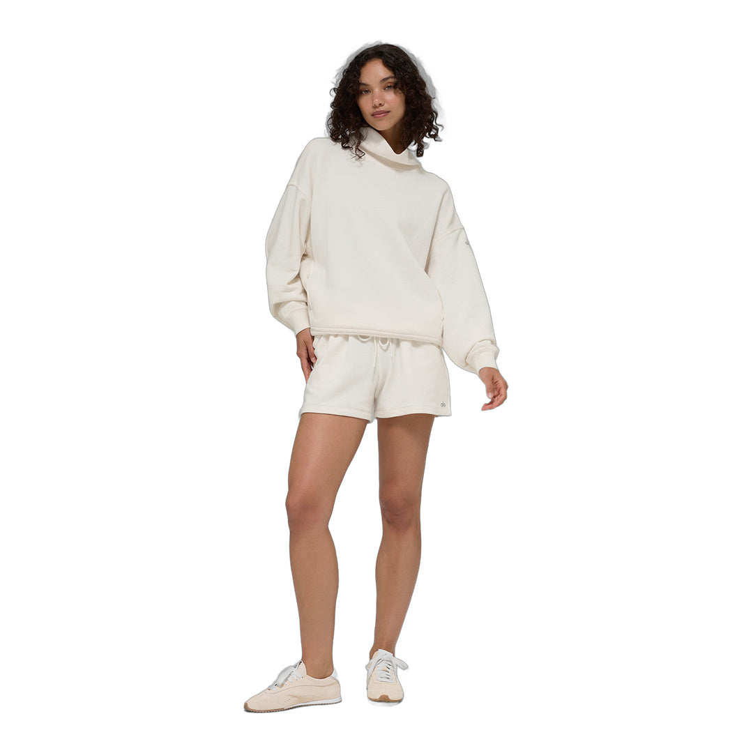 alo Hazy Mock Neck Pullover - Ivory