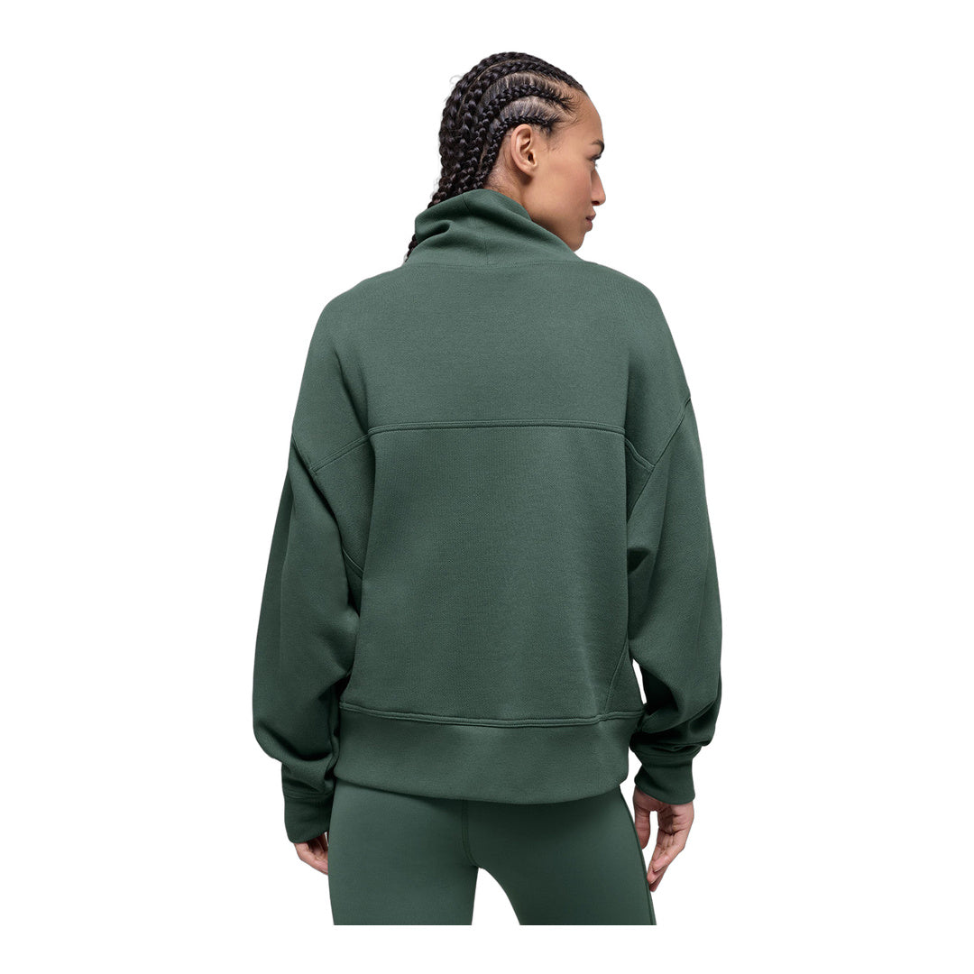 alo Hazy Mock Neck Pullover - Clover Green