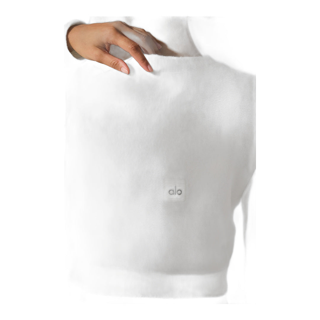 alo Snuggle Up Sweater Cropped Cardigan - Ivory