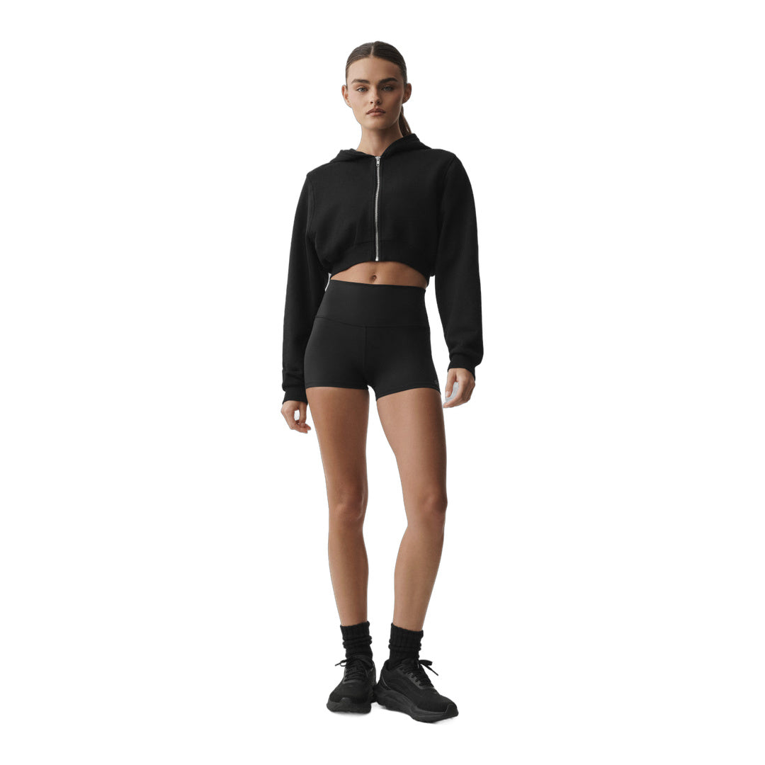 alo Sweet Escape Zip Up Hoodie - Black