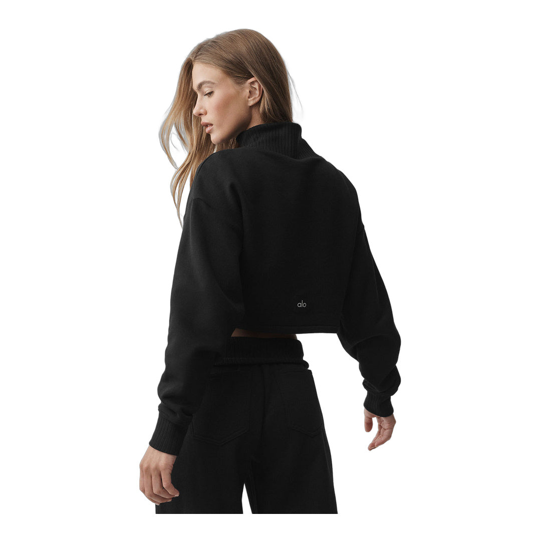 alo Cropped Serenity Coverup - Black