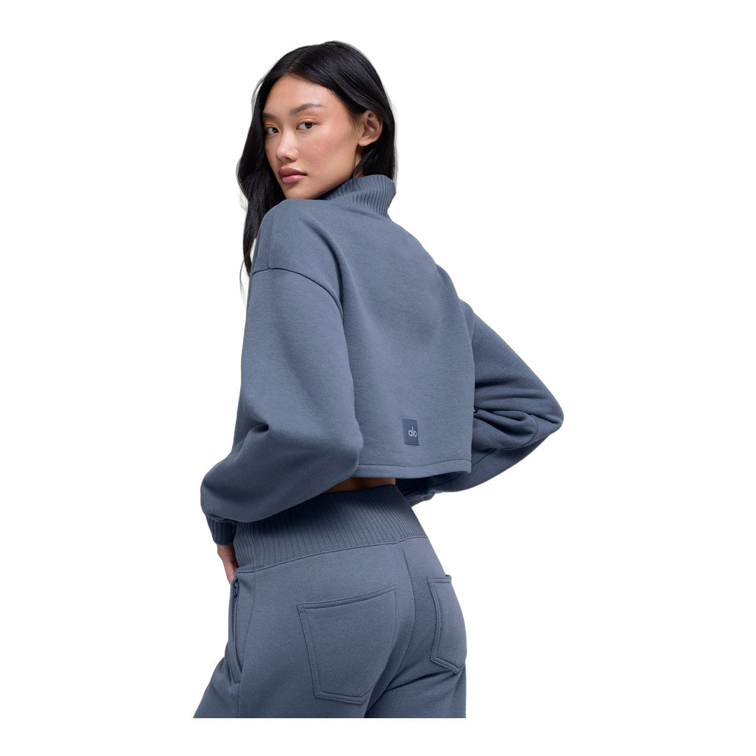 alo Cropped Serenity Coverup - Bluestone