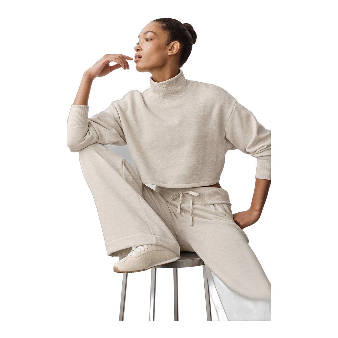 alo Cropped Serenity Coverup - Oatmeal Heather