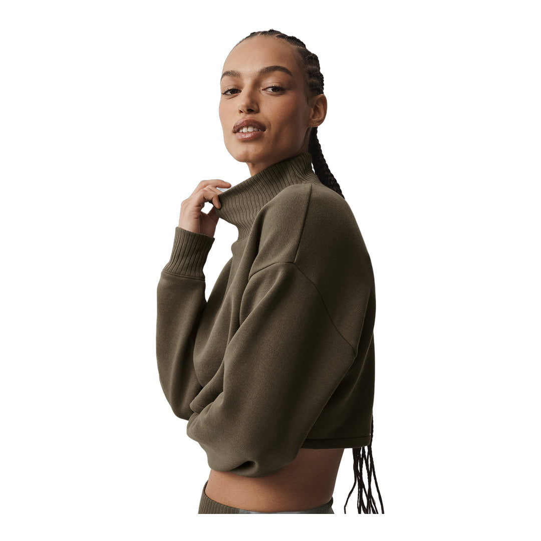 alo Cropped Serenity Coverup - Olive Tree