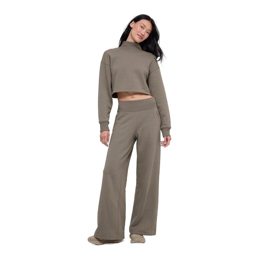 alo Cropped Serenity Coverup - Light Cocoa