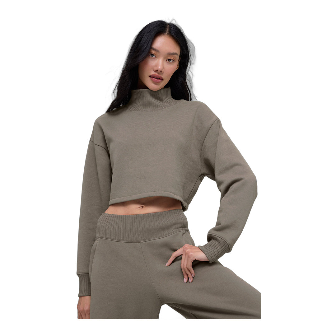alo Cropped Serenity Coverup - Light Cocoa