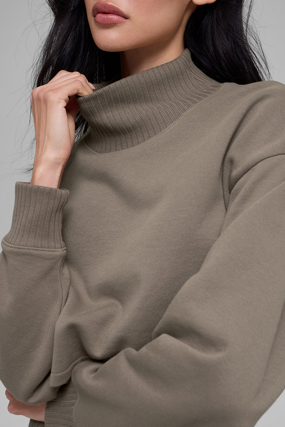 alo Cropped Serenity Coverup - Light Cocoa