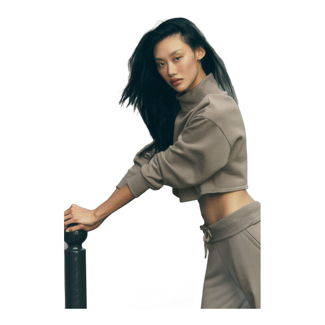 alo Cropped Serenity Coverup - Light Cocoa