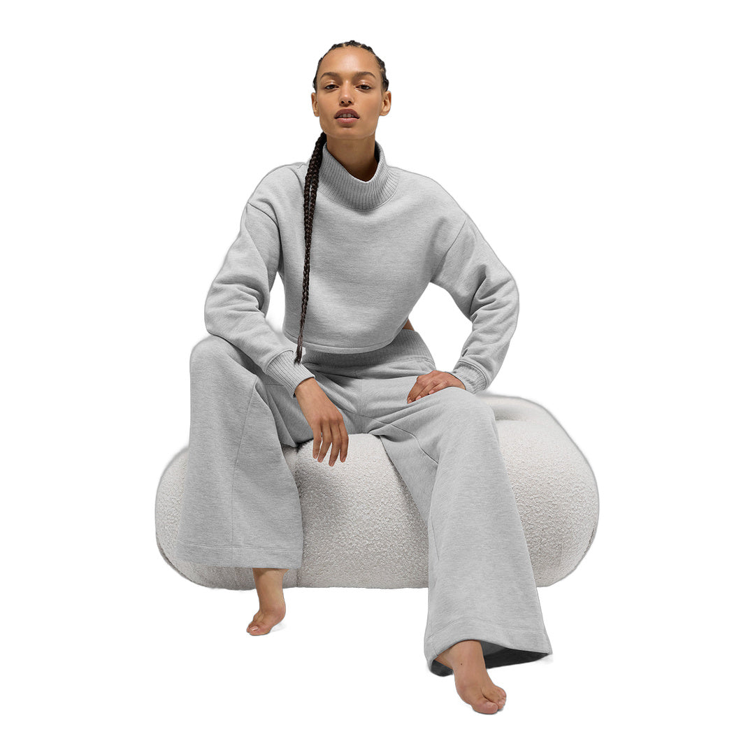alo Cropped Serenity Coverup - Athletic Heather Grey
