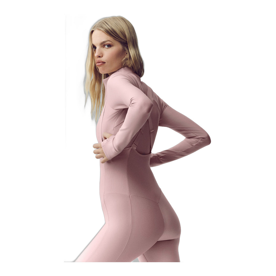 alo Airlift Winter Warm Ski Time Long Sleeve - Pink Champagne