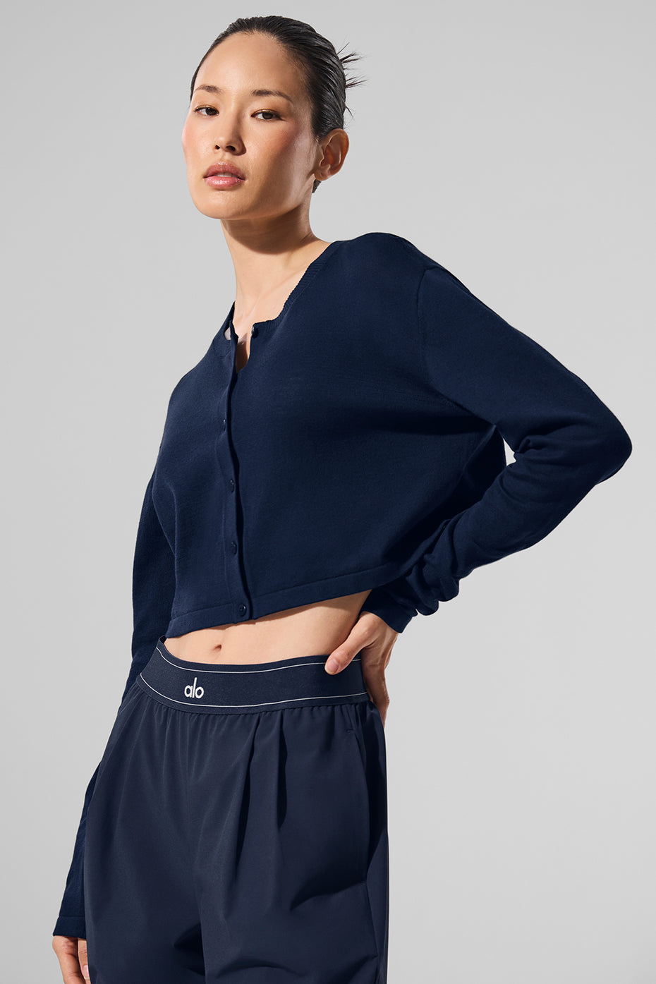 alo Supernatural Sweater Cardigan - Navy