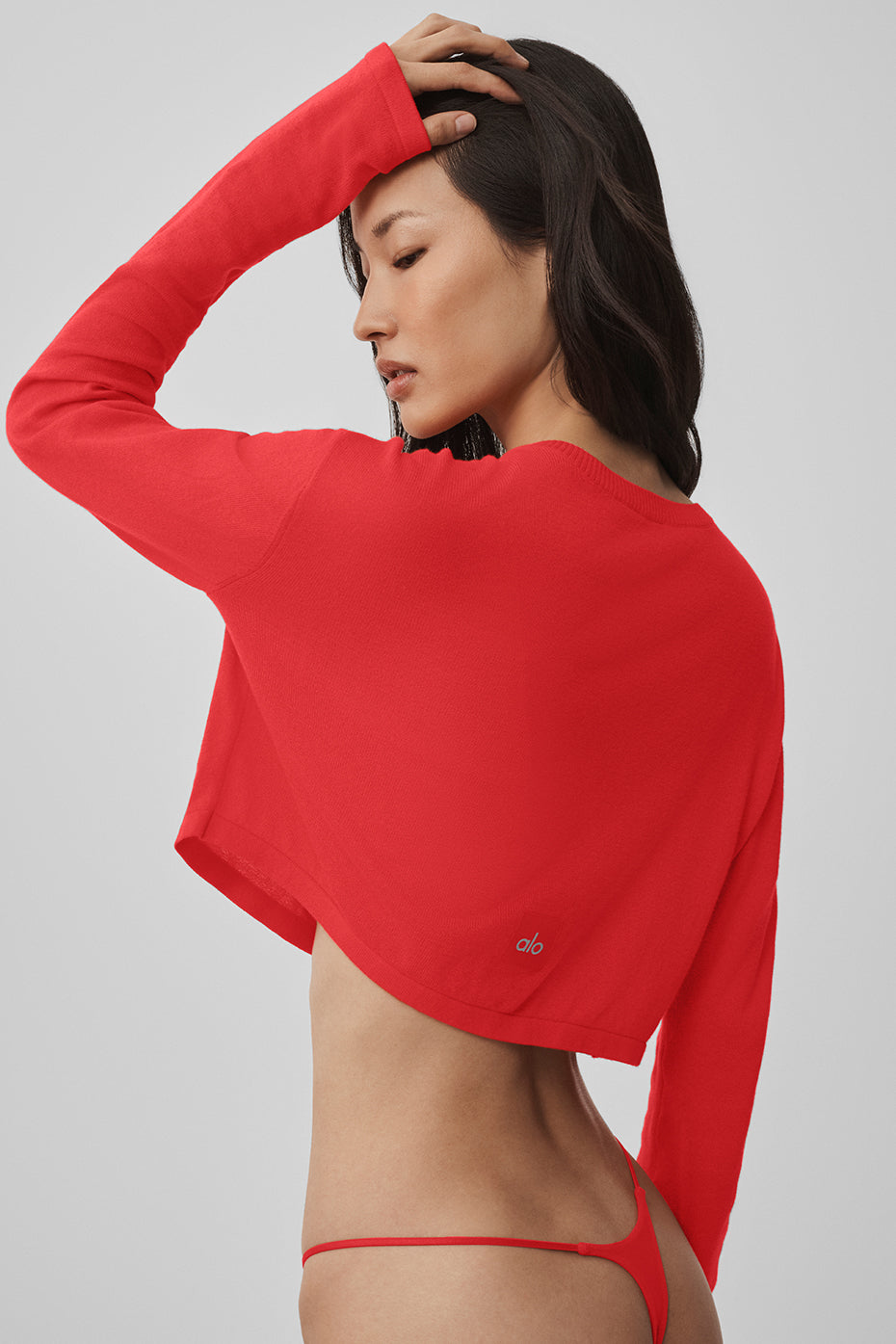 alo Supernatural Sweater Cardigan - Bright Red