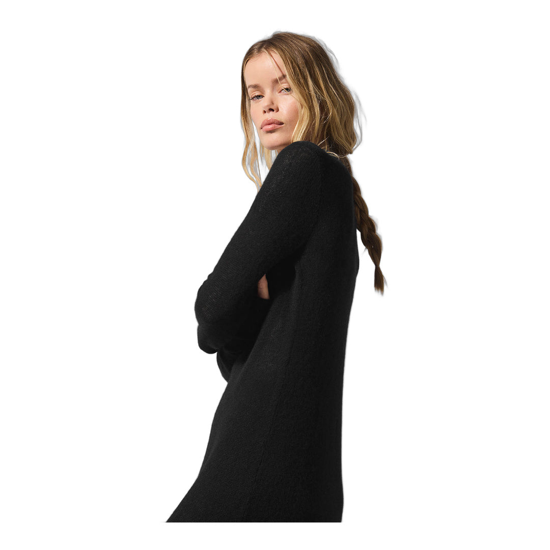 alo Sheer Cashmere Long Cardigan - Black