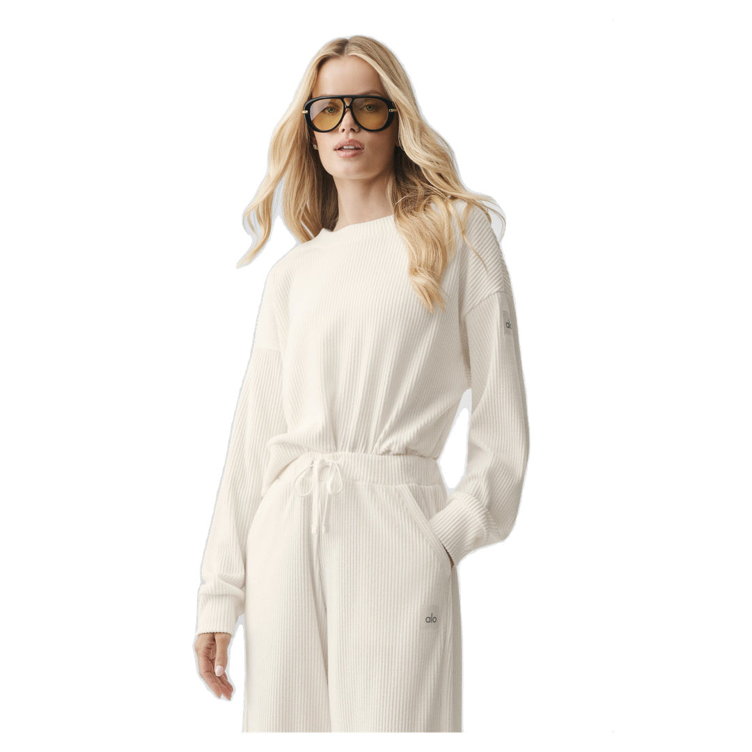 ALO Muse Crew Neck Pullover - Ivory