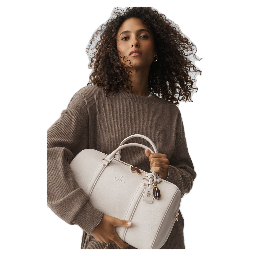 ALO Muse Crew Neck Pullover - Java Brown Heather