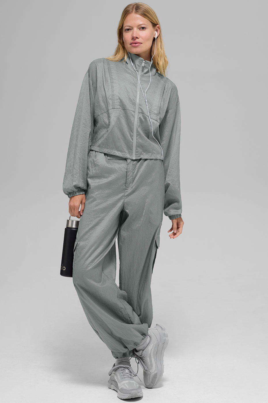 alo Game Time Full Zip Jacket - Lunar Grey