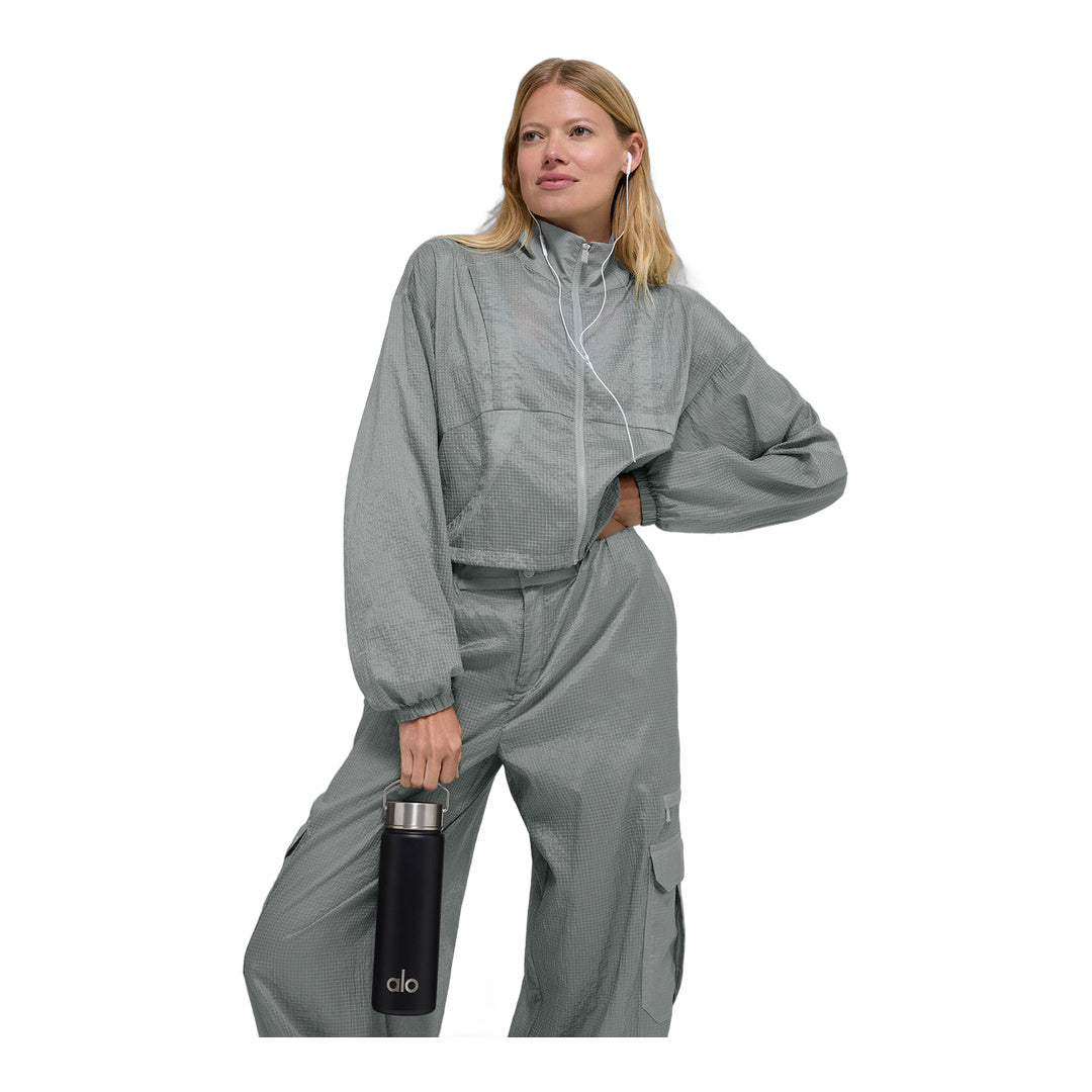 alo Game Time Full Zip Jacket - Lunar Grey