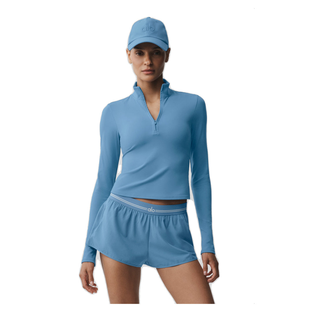 ALO ALO Softsculpt Precision 1/4 Zip Long Sleeve - California Blue