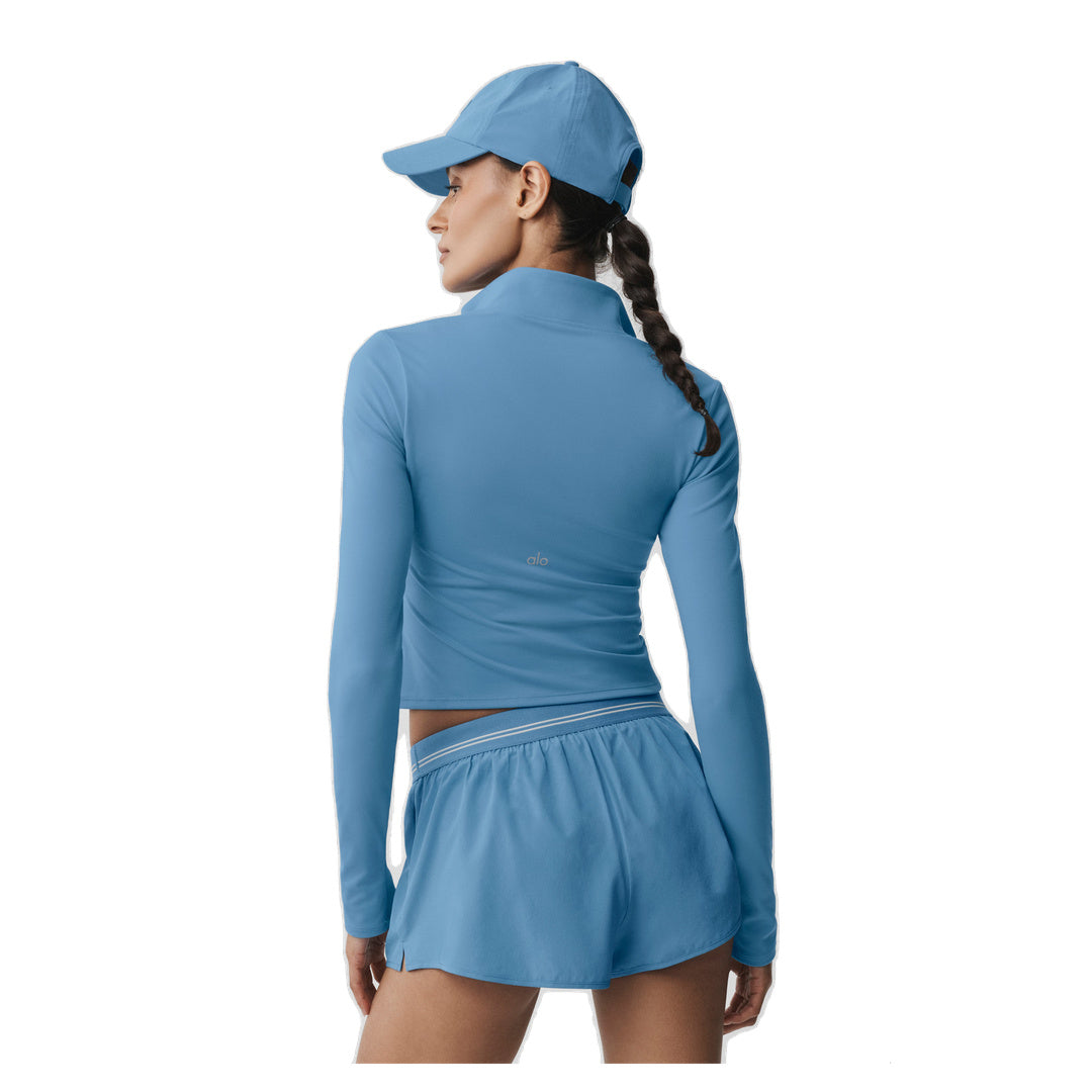 ALO ALO Softsculpt Precision 1/4 Zip Long Sleeve - California Blue