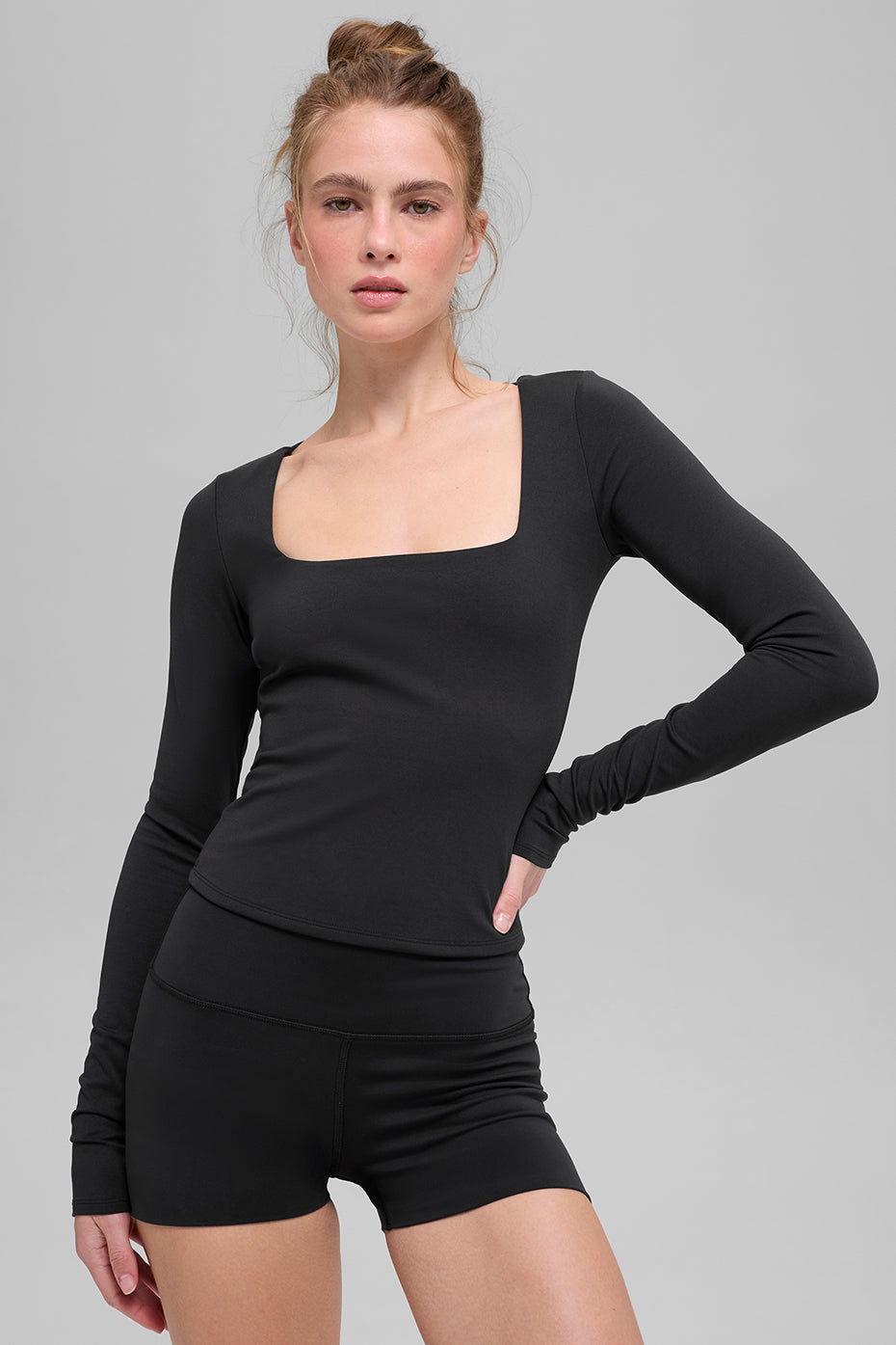alo ALO Softsculpt Precision Long Sleeve - Black