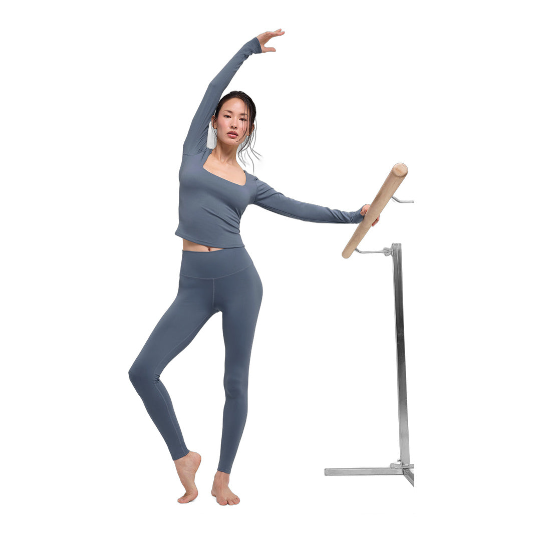 alo ALO Softsculpt Precision Long Sleeve - Bluestone
