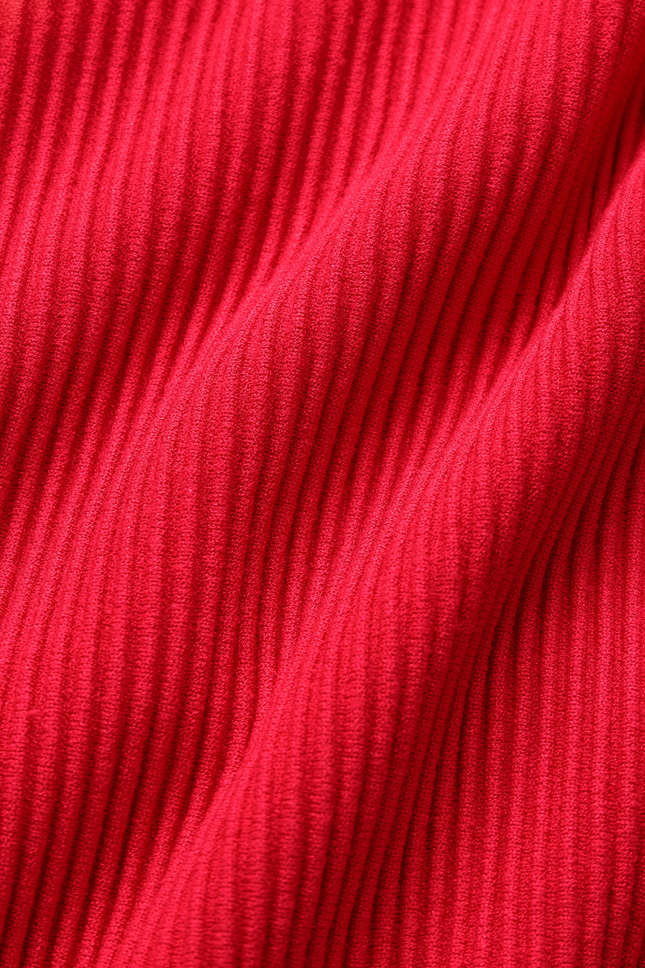 alo Denim Knit Backless Long Sleeve - Bright Red