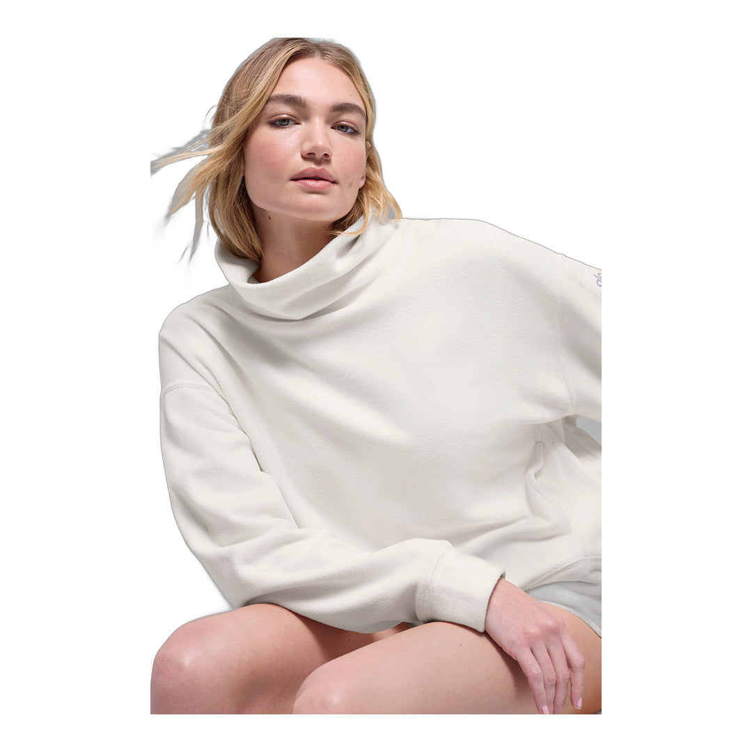 alo Polar Fleece Hazy Pullover - Ivory