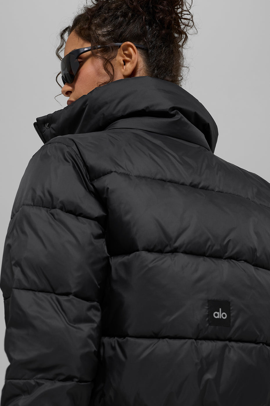 alo Gold Rush Puffer - Black