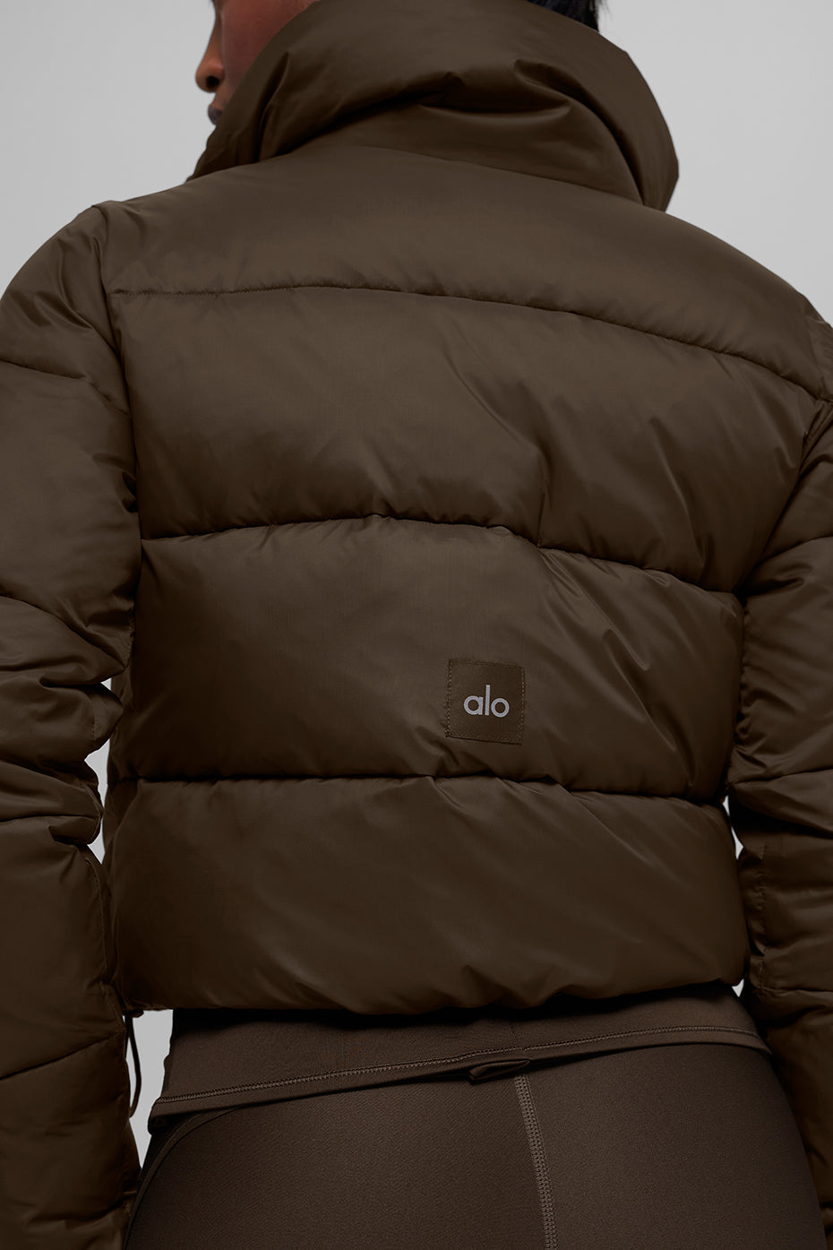 alo Gold Rush Puffer - Espresso
