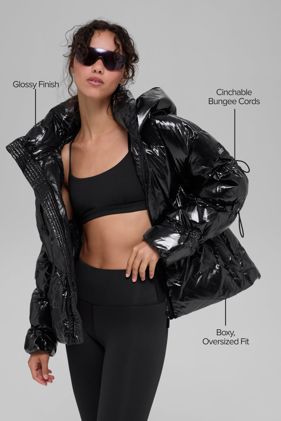 alo Stunner Puffer Jacket - Black