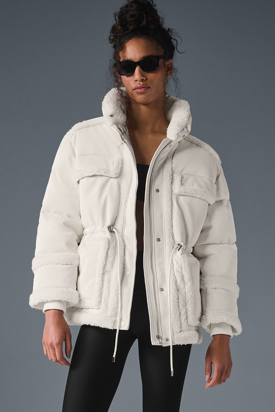 alo Ice Breaker Puffer Jacket - Ivory
