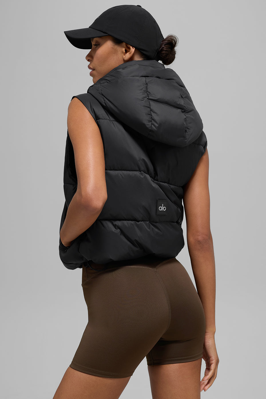 alo Gold Rush Puffer Vest - Black