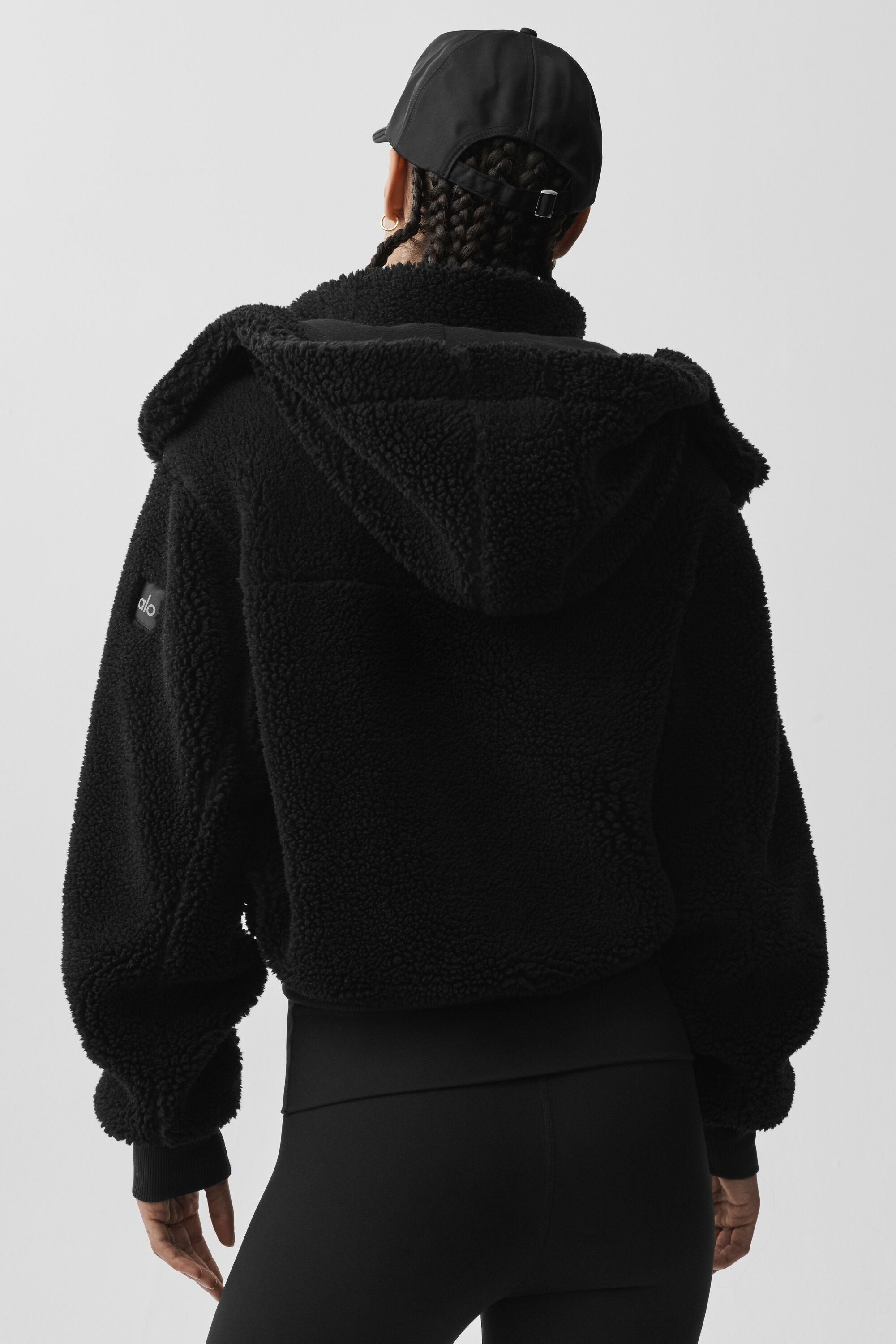 alo Foxy Sherpa Jacket - Black